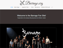 Tablet Screenshot of barrage.org